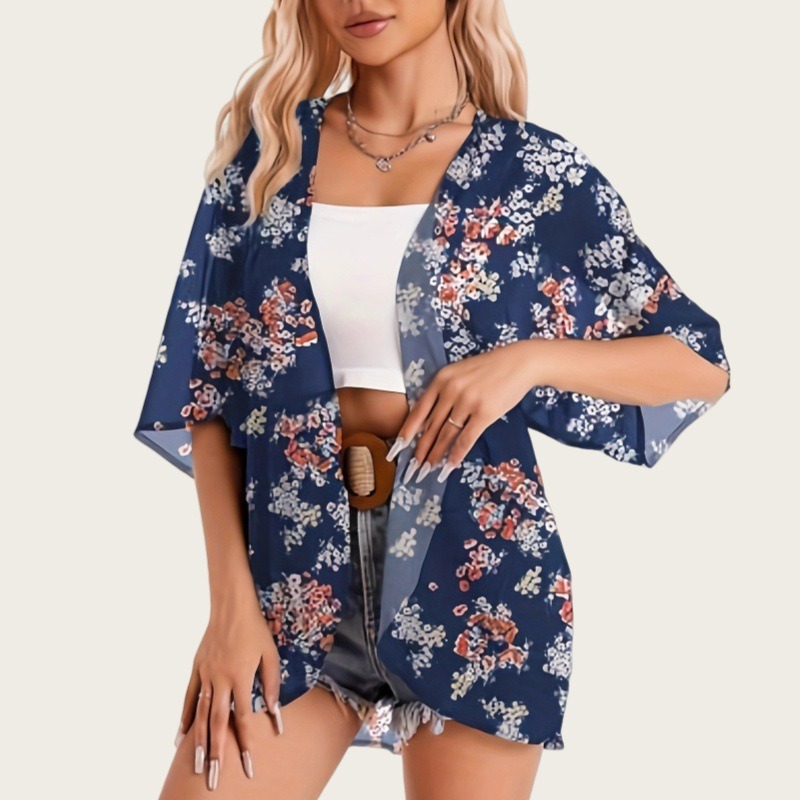 Kimono Sheer Floral - Costume da bagno donna 2025 Kimono