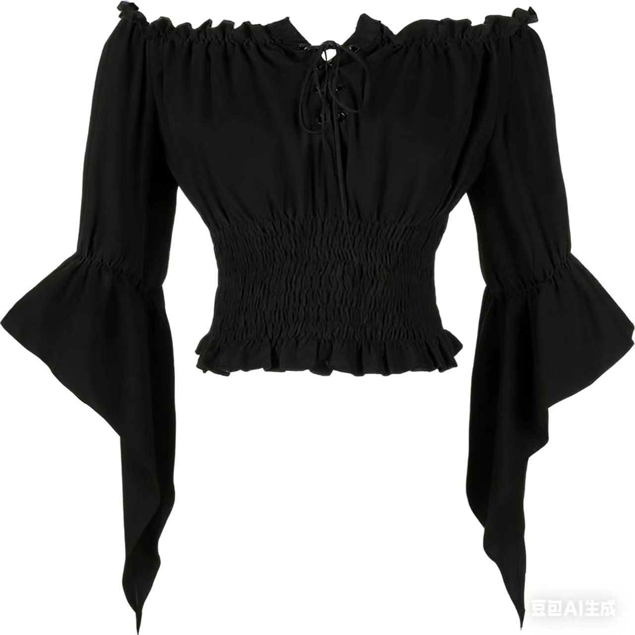 Blouse Off Shoulder - Abbigliamento Aristocratico Medievale Rinascimentale, Camicetta Vintage