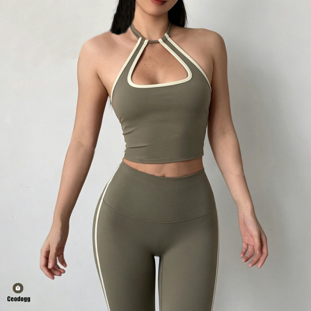 Bralette Triangle Set - Reggiseno Sportivo da Donna con Spalline