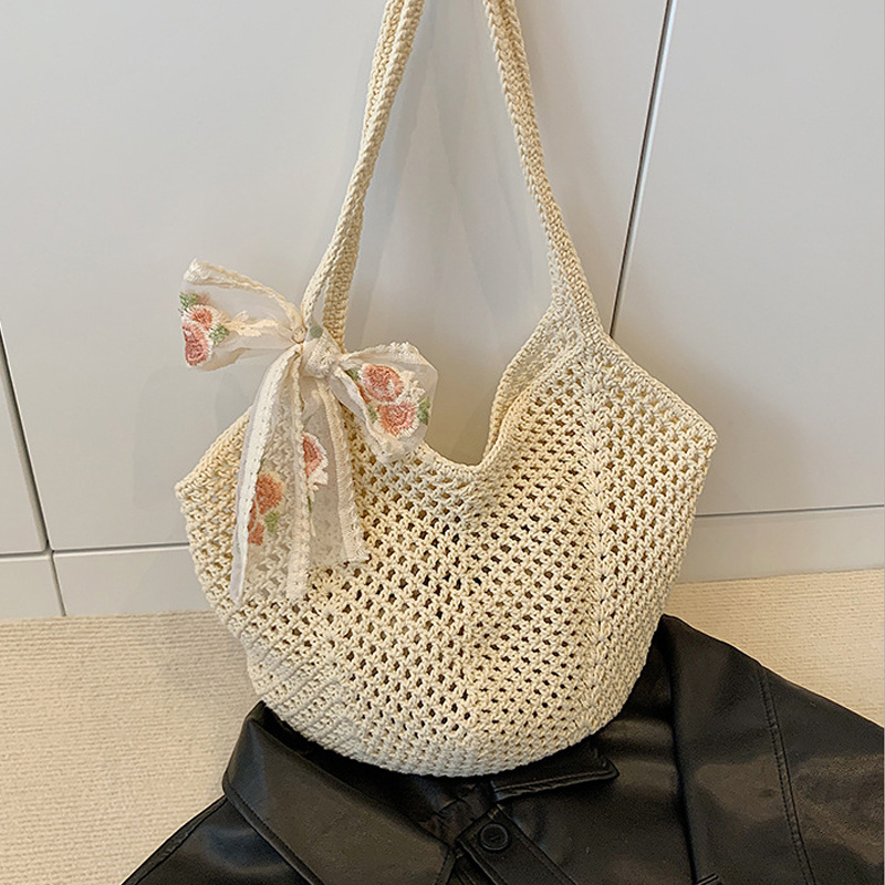 Crochet Bag Raffia - Borse Tote Estive in Pizzo con