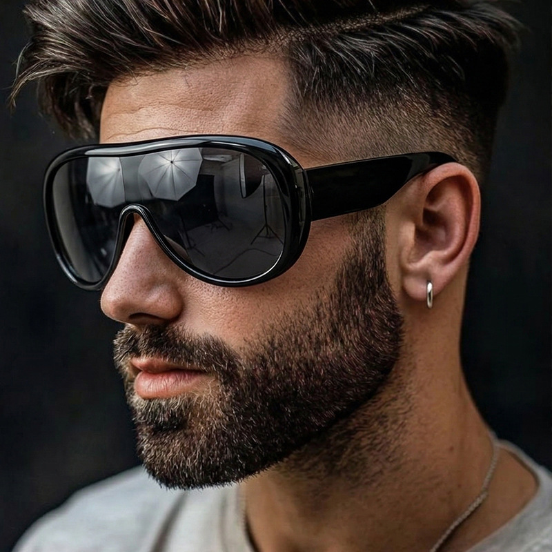 Sunglasses Cat Eye - Occhiali da Sole Oversize a Montatura