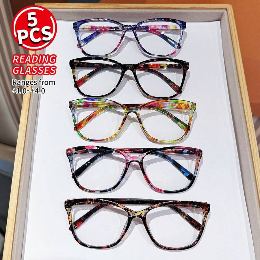Sunglasses Cat Eye - 5 paia di occhiali da lettura