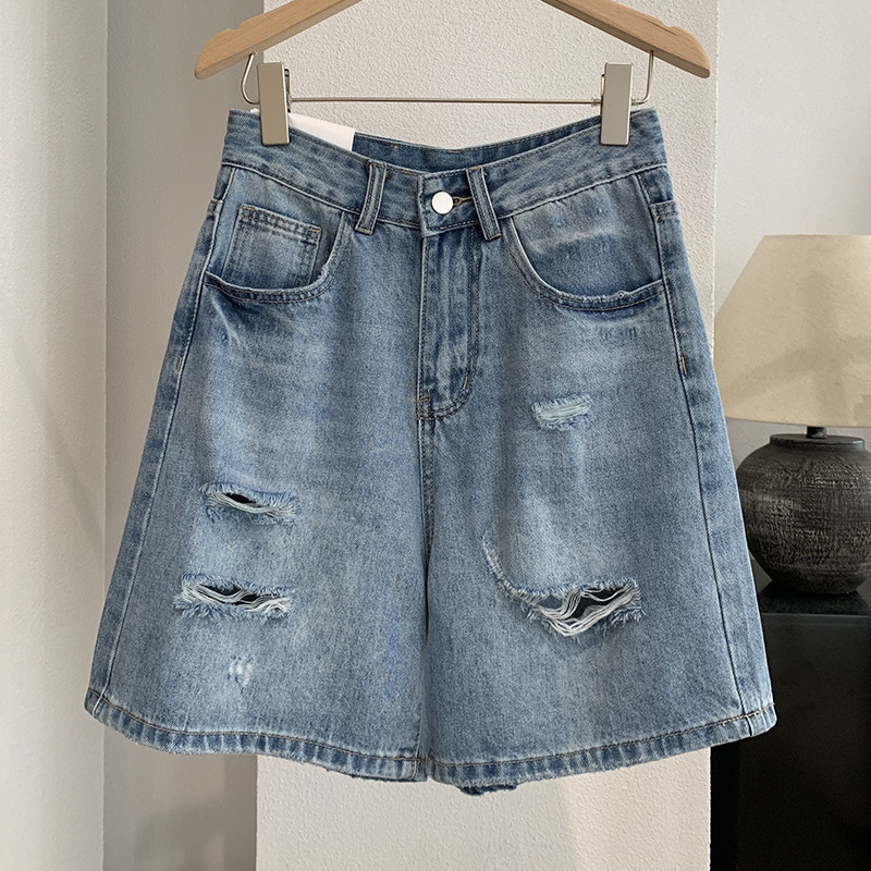 Shorts Denim Frayed - Pantaloncini in denim da donna, jeans