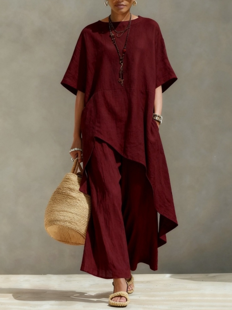 Completo da Donna in Cotone e  - Linen Pant Wide recensione e prezzo
