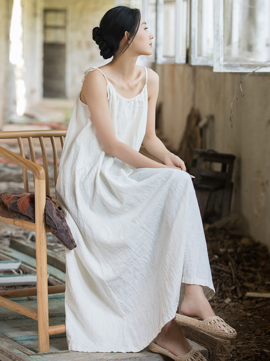 Nuovo Abito in Cotone e Lino S - Linen Dress Wrap recensione e prezzo