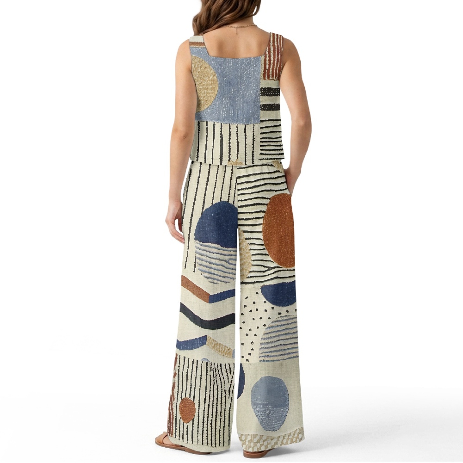 INSTANTARTS Set gilet in lino  - Linen Pant Wide recensione e prezzo