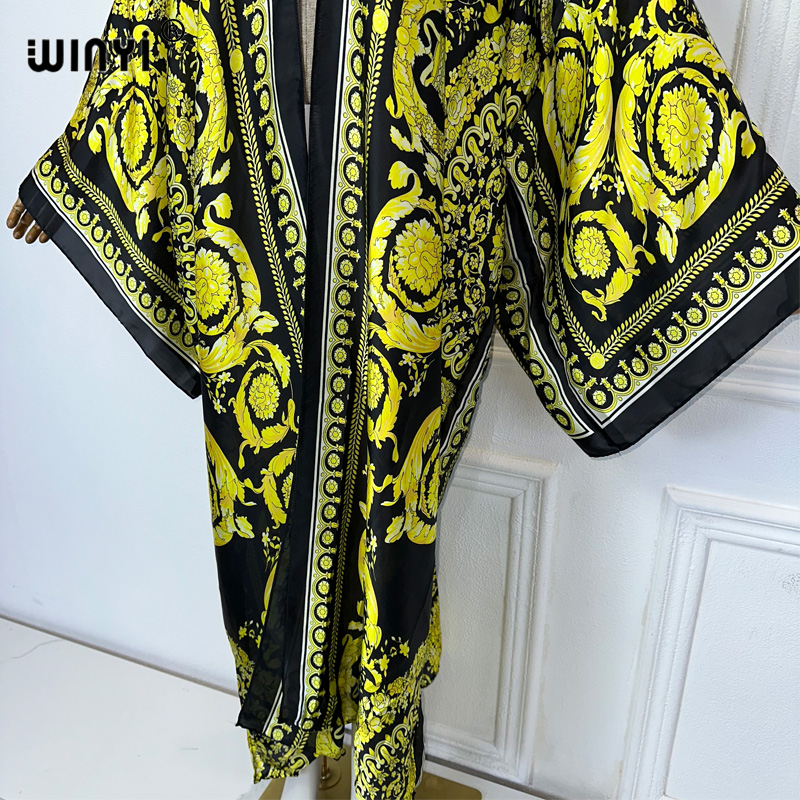 WINYI Africa boho print kimono - Cover Up Kaftan recensione e prezzo