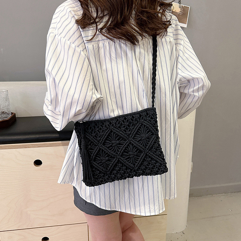 Borse a tracolla scavate in te - Crochet Bag Raffia recensione e prezzo