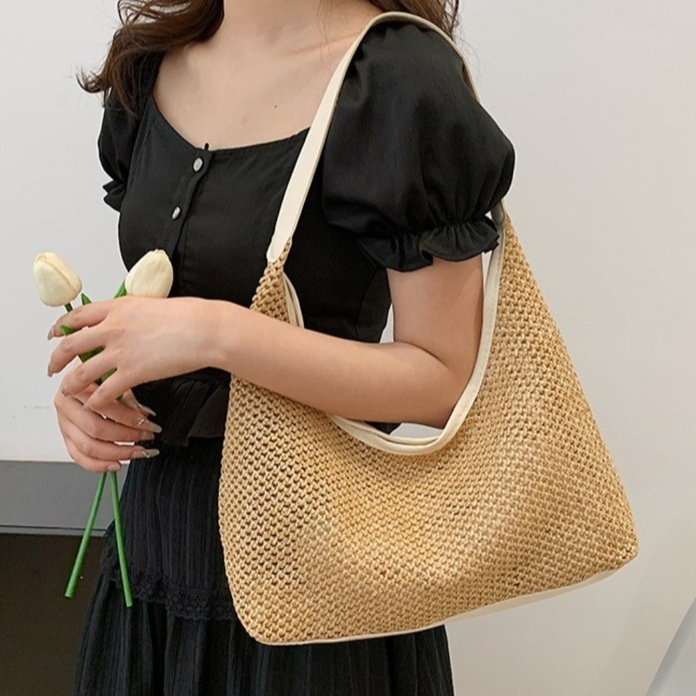 Borsa in Paglia Intrecciata Mo - Tote Bag Beach recensione e prezzo