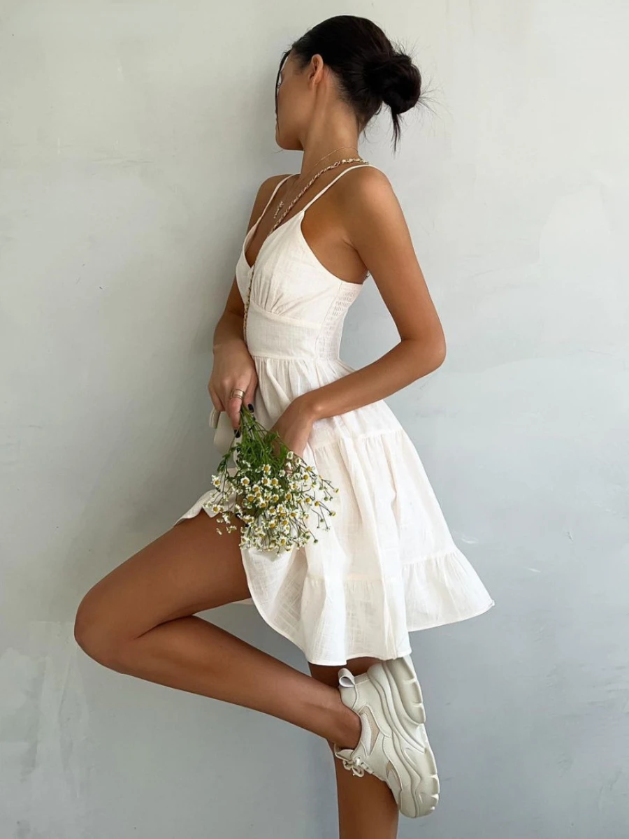 Wolfeel Primavera Estate Abito - Linen Dress Wrap recensione e prezzo