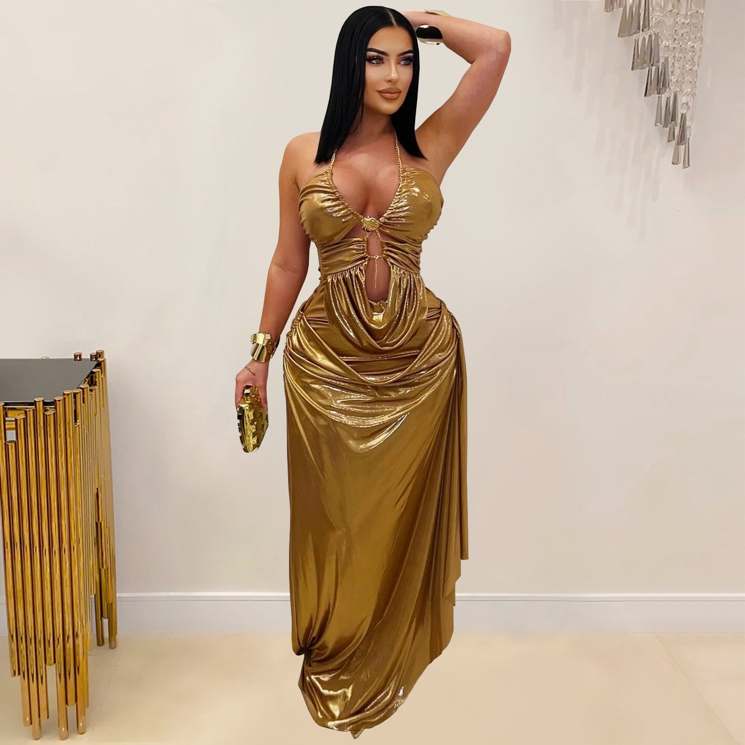 Abito da sera lungo da ballo p - Maxi Dress Halter recensione e prezzo