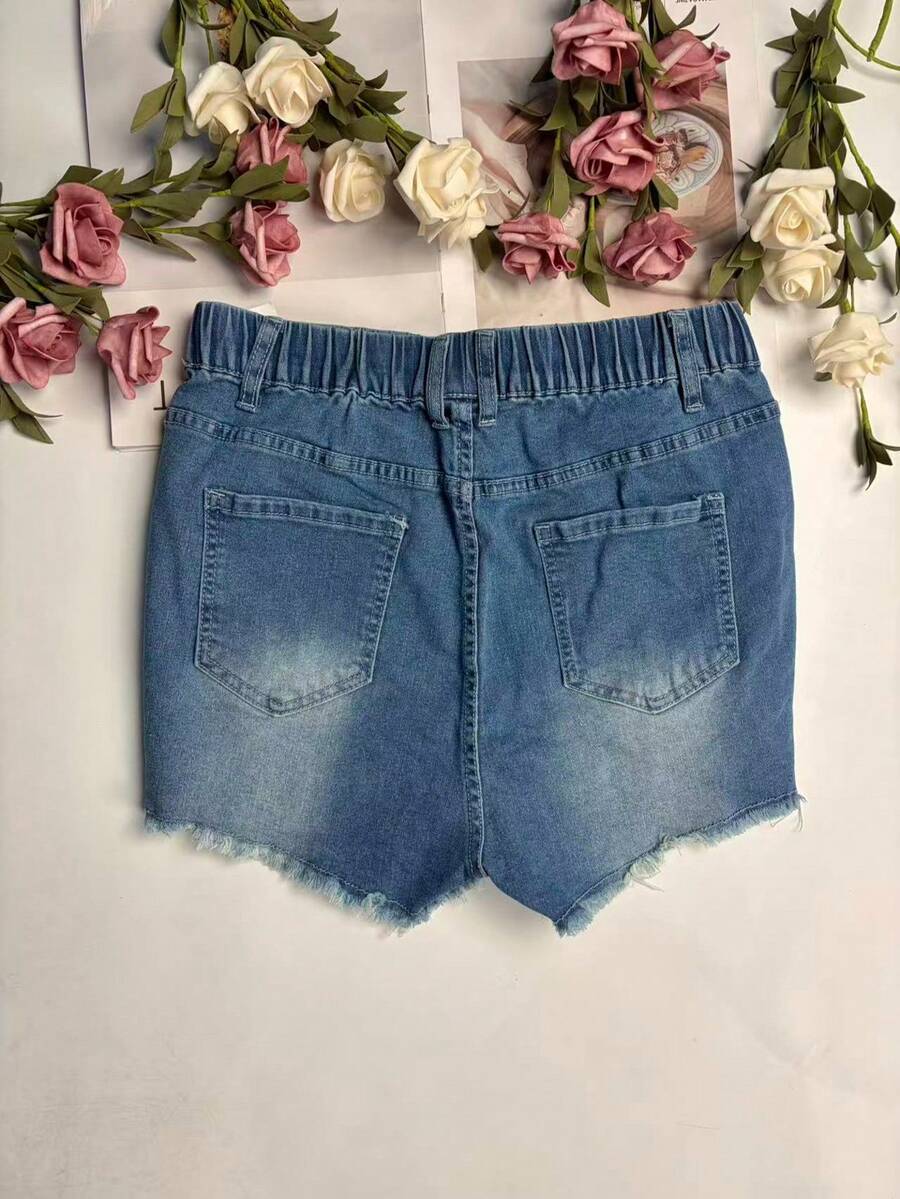 Pantaloncini in denim da donna - Shorts Denim Frayed recensione e prezzo