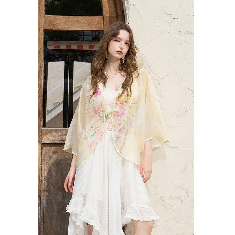 ELFSACK Nuova Giacca Kimono Ci - Kimono Sheer Floral recensione e prezzo