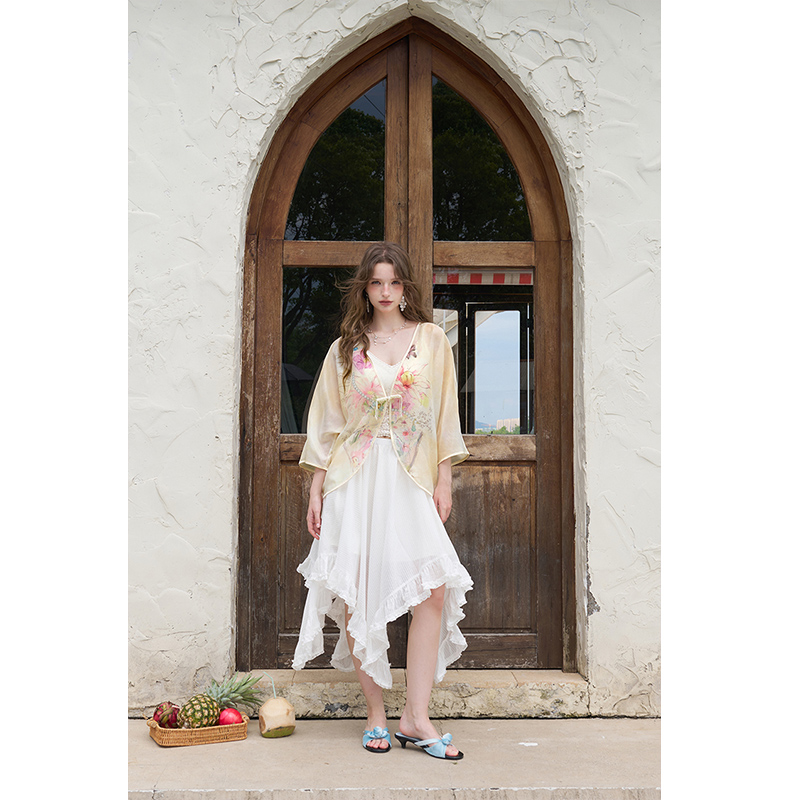 ELFSACK Nuova Giacca Kimono Ci - Kimono Sheer Floral recensione e prezzo
