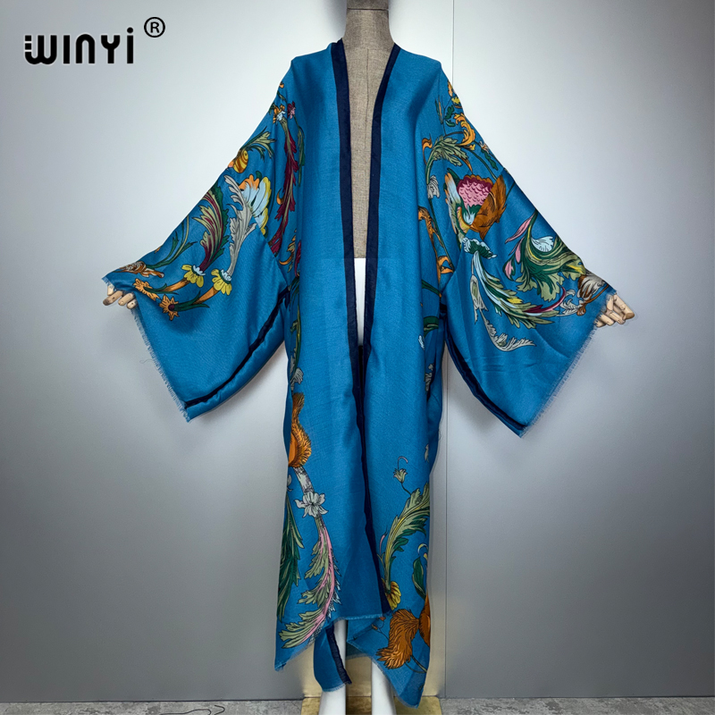 WINYI Abito lungo kimono boho  - Cover Up Kaftan recensione e prezzo