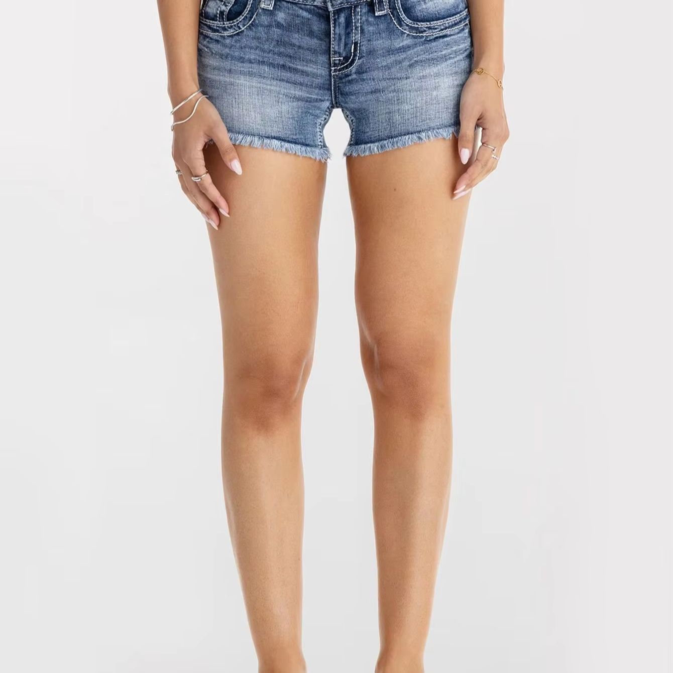 Abbigliamento Donna: Shorts in - Shorts Denim Frayed recensione e prezzo