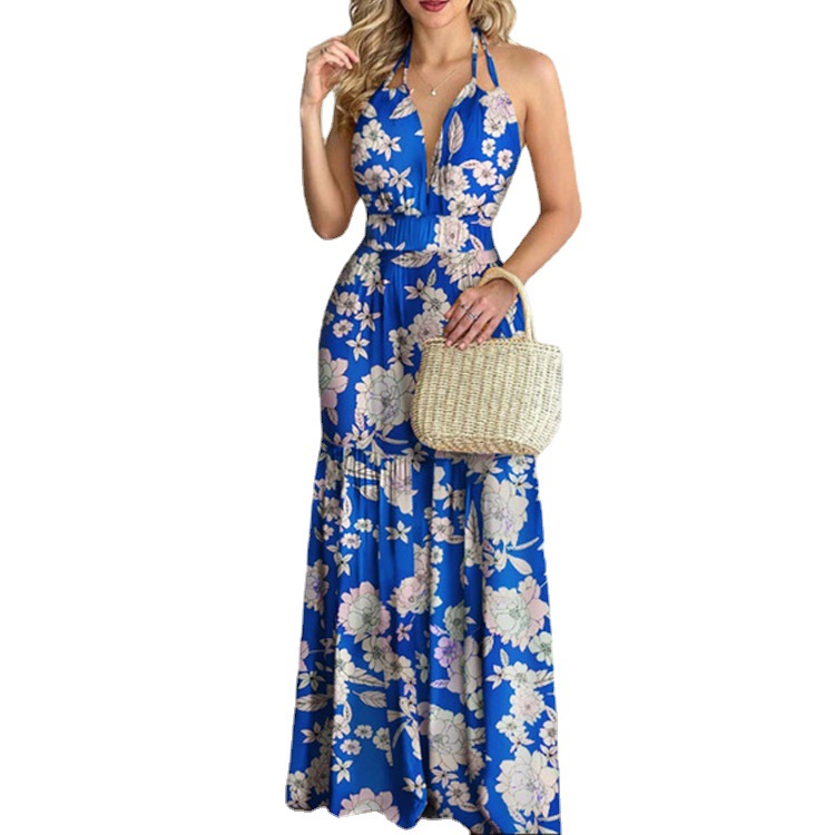 Abito Lungo Floreale Maxi con  - Maxi Dress Halter recensione e prezzo