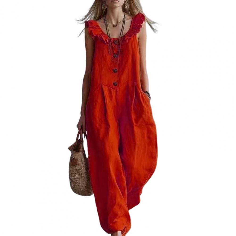 Tuta intera da donna a vestibi - Jumpsuit Linen Relaxed recensione e prezzo
