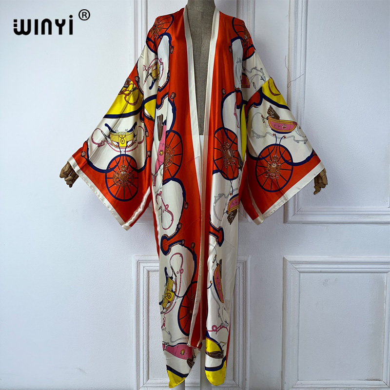 WINYI boho stampa Kimono Cardi - Cover Up Kaftan recensione e prezzo