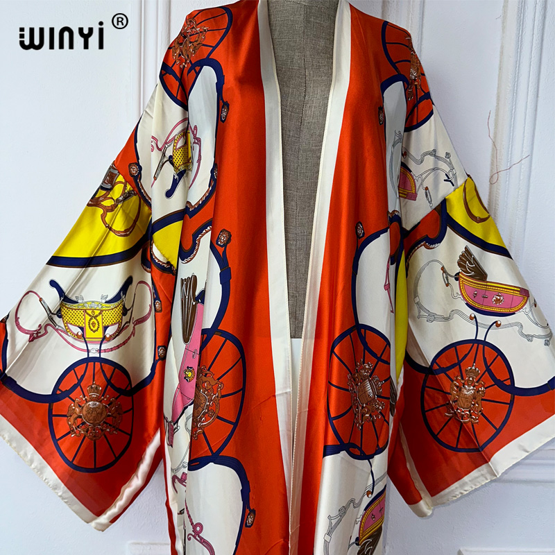WINYI boho stampa Kimono Cardi - Cover Up Kaftan recensione e prezzo
