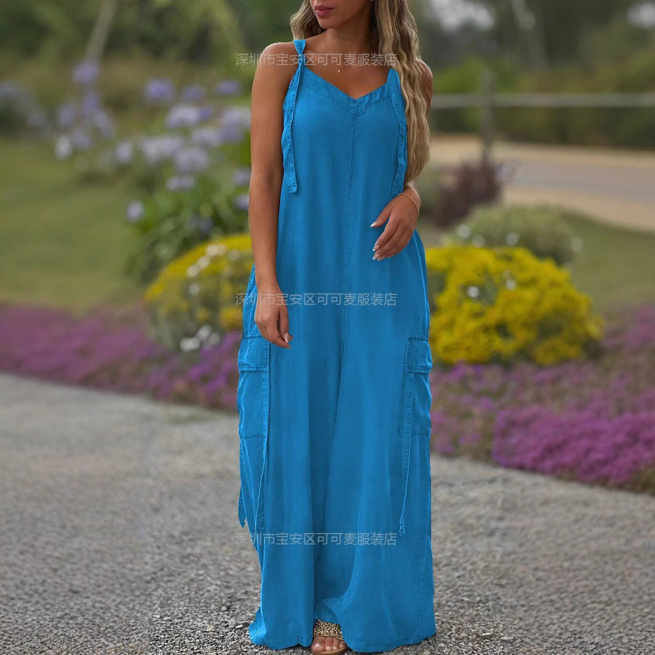 Tuta estiva ampia Tuta casual  - Jumpsuit Linen Relaxed recensione e prezzo