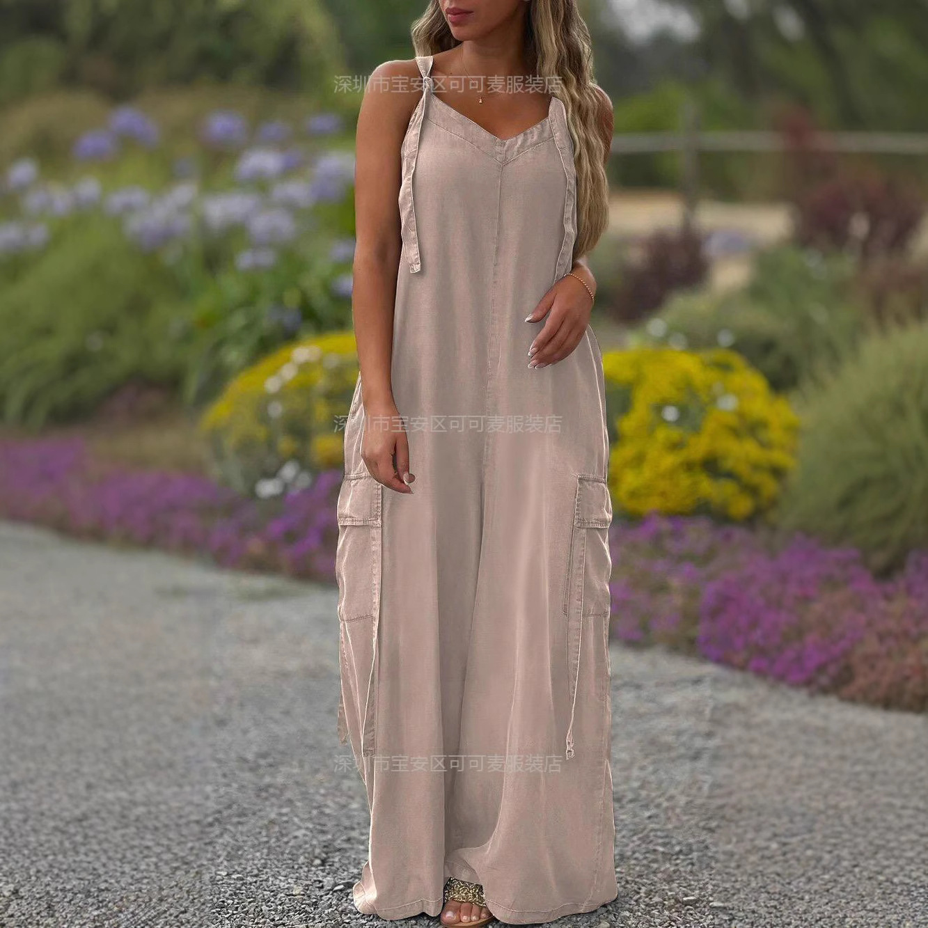 Tuta estiva ampia Tuta casual  - Jumpsuit Linen Relaxed recensione e prezzo