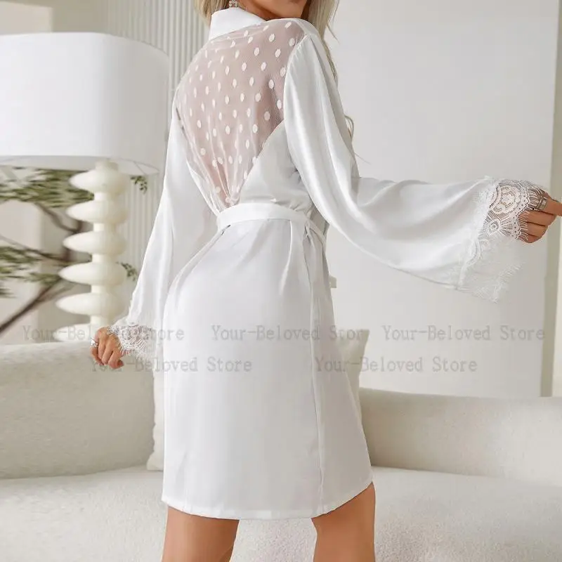 Kimono corto Nero Abito a rete - Kimono Sheer Floral recensione e prezzo