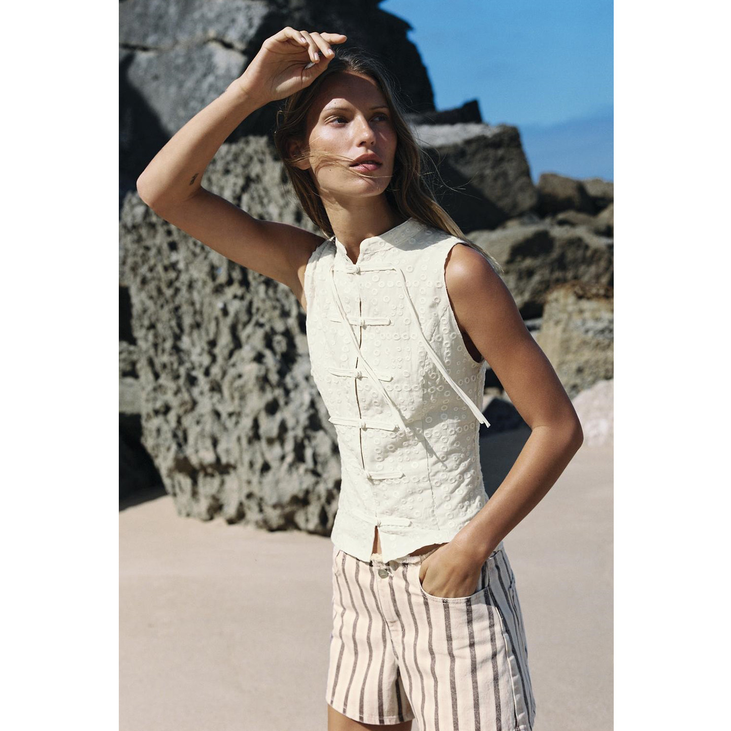 Shorts in denim a vita bassa c - Shorts Denim Frayed recensione e prezzo