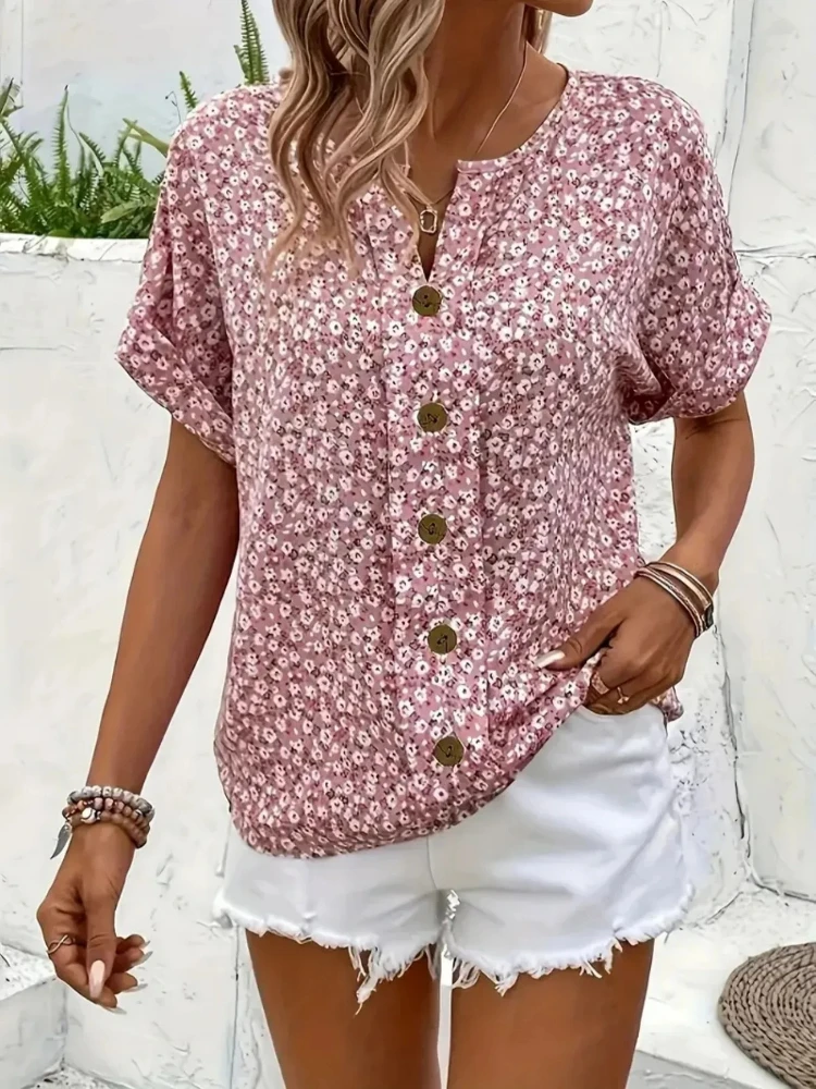 Camicie da donna taglie forti  - Romper Floral Print recensione e prezzo