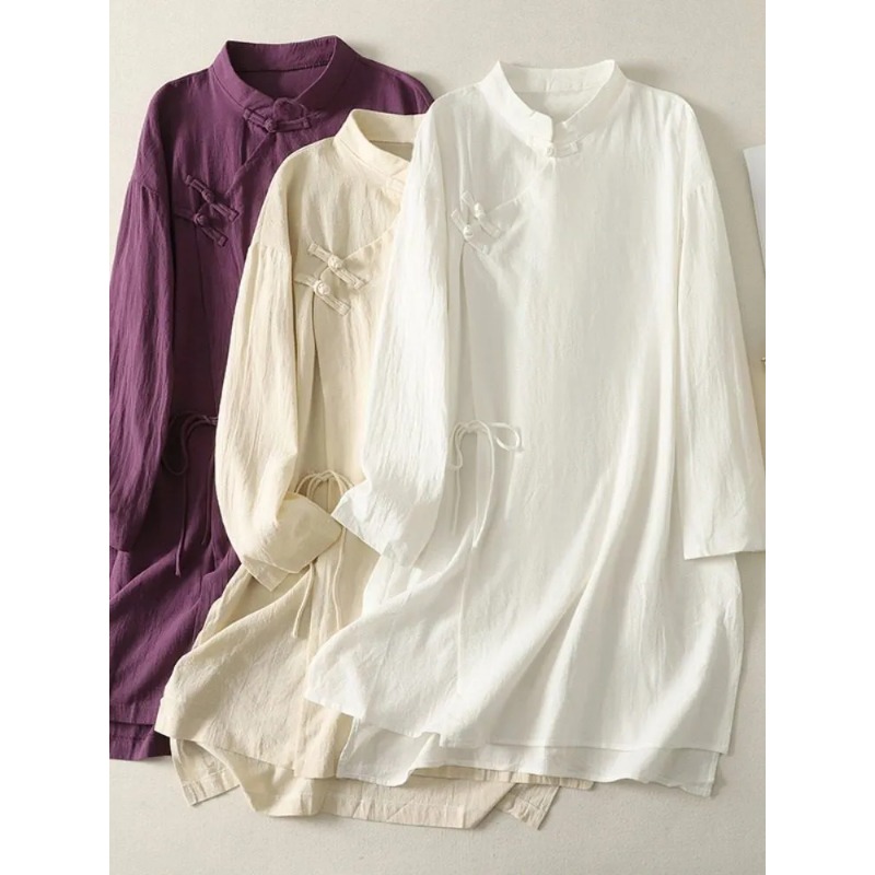 Abito Tunica da Donna in Lino  - Linen Dress Wrap recensione e prezzo