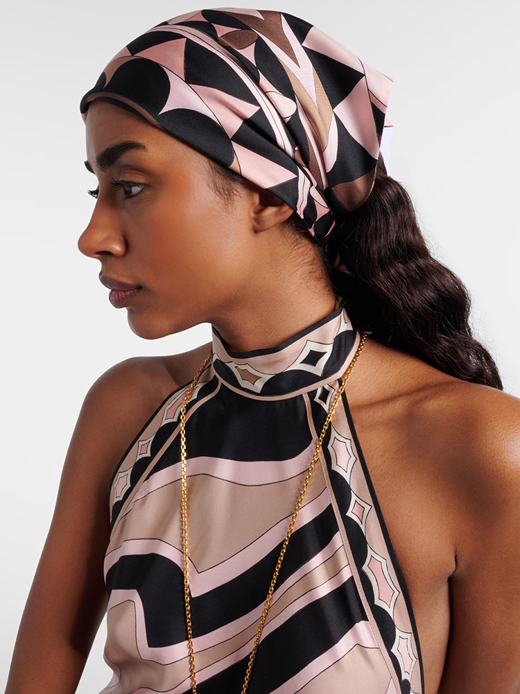 Foulard in Seta con Stampa Geo - Headband Summer Knit recensione e prezzo