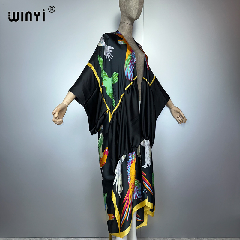 WINYI stampa boho kimono maxi  - Cover Up Kaftan recensione e prezzo