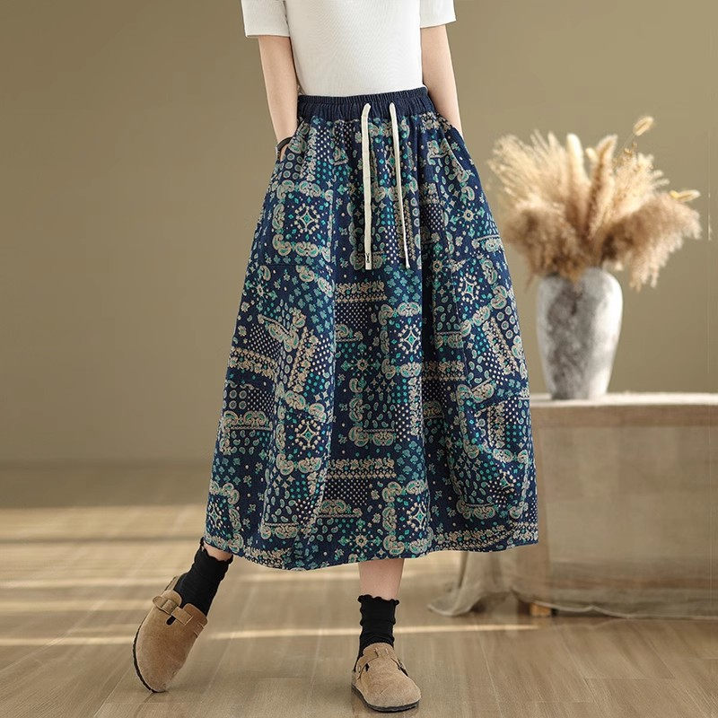Gonna in denim oversize da don - Midi Skirt Floral recensione e prezzo