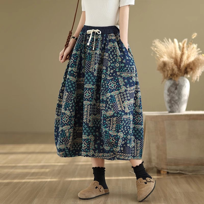 Gonna in denim oversize da don - Midi Skirt Floral recensione e prezzo