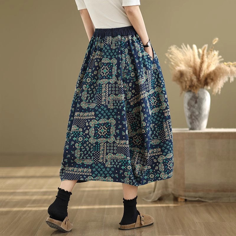 Gonna in denim oversize da don - Midi Skirt Floral recensione e prezzo