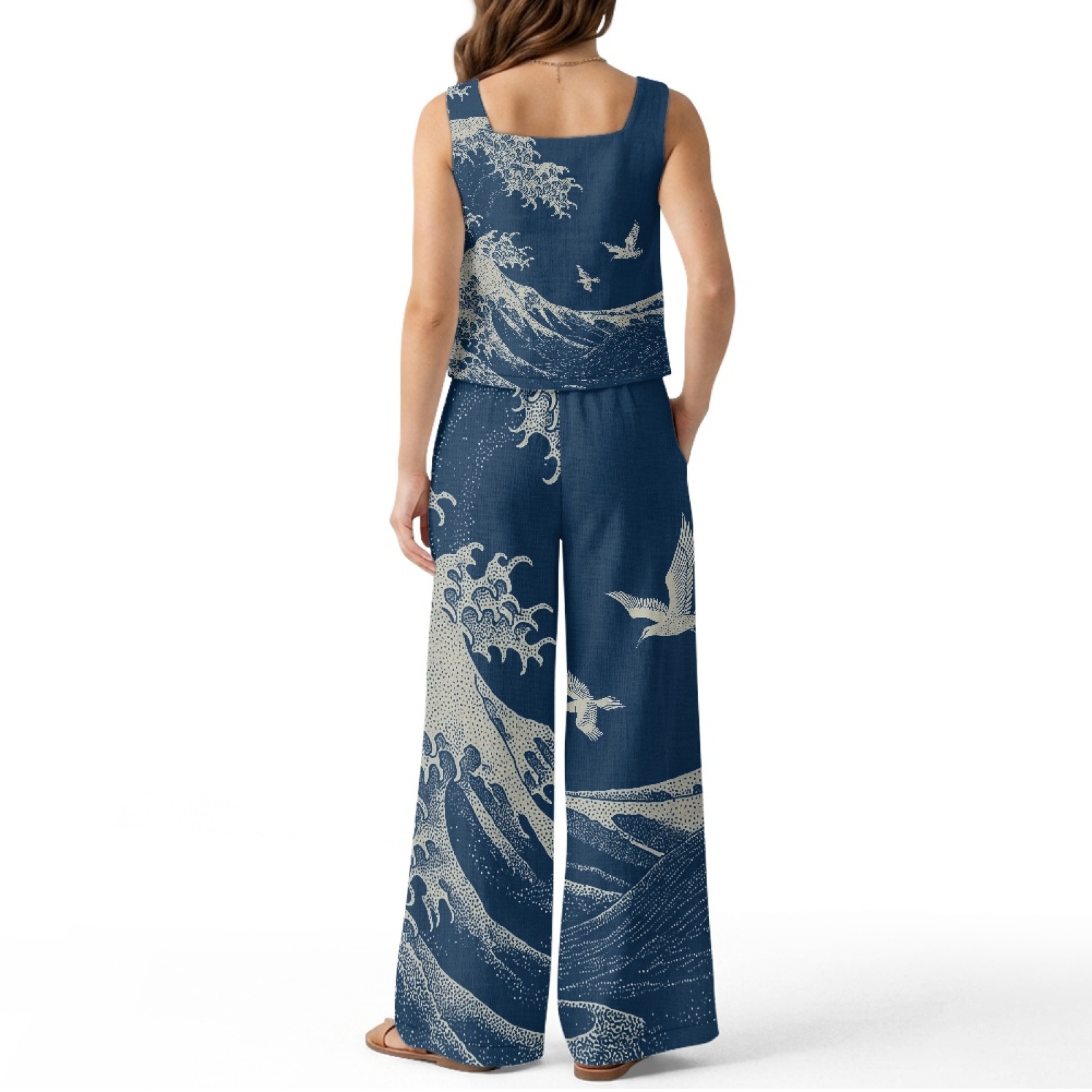 INSTANTARTS Set gilet in lino  - Linen Pant Wide recensione e prezzo