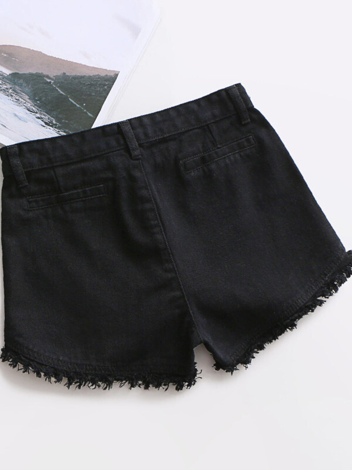 Shorts in denim a vita alta da - Shorts Denim Frayed recensione e prezzo