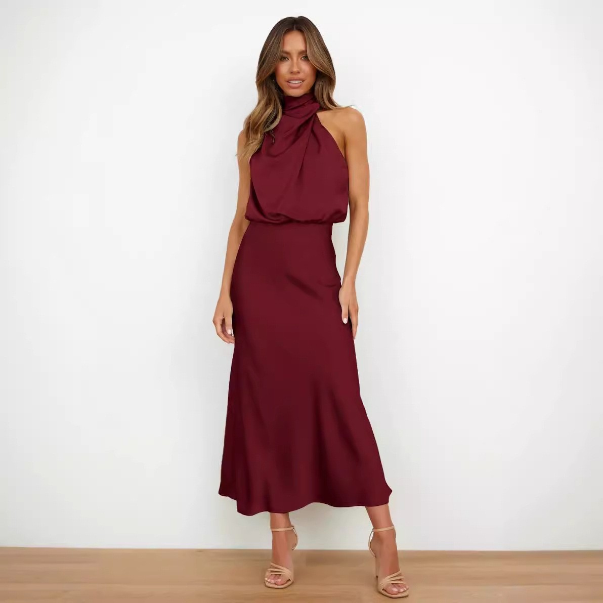 Abito in Raso Senza Maniche co - Maxi Dress Halter recensione e prezzo