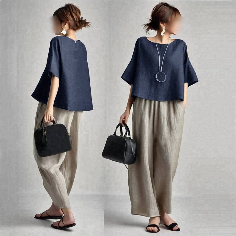 Completo Due Pezzi da Donna: T - Linen Pant Wide recensione e prezzo