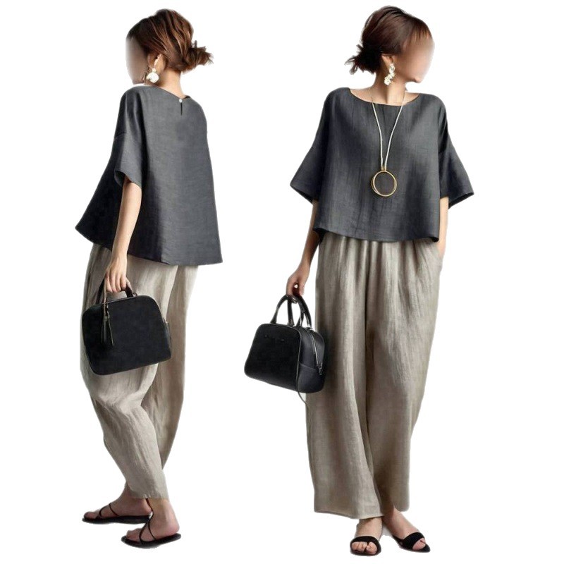 Completo Due Pezzi da Donna: T - Linen Pant Wide recensione e prezzo