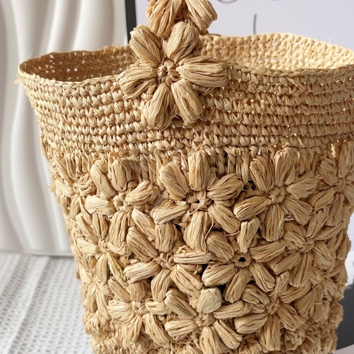 Borsa a secchiello estiva da d - Crochet Bag Raffia recensione e prezzo